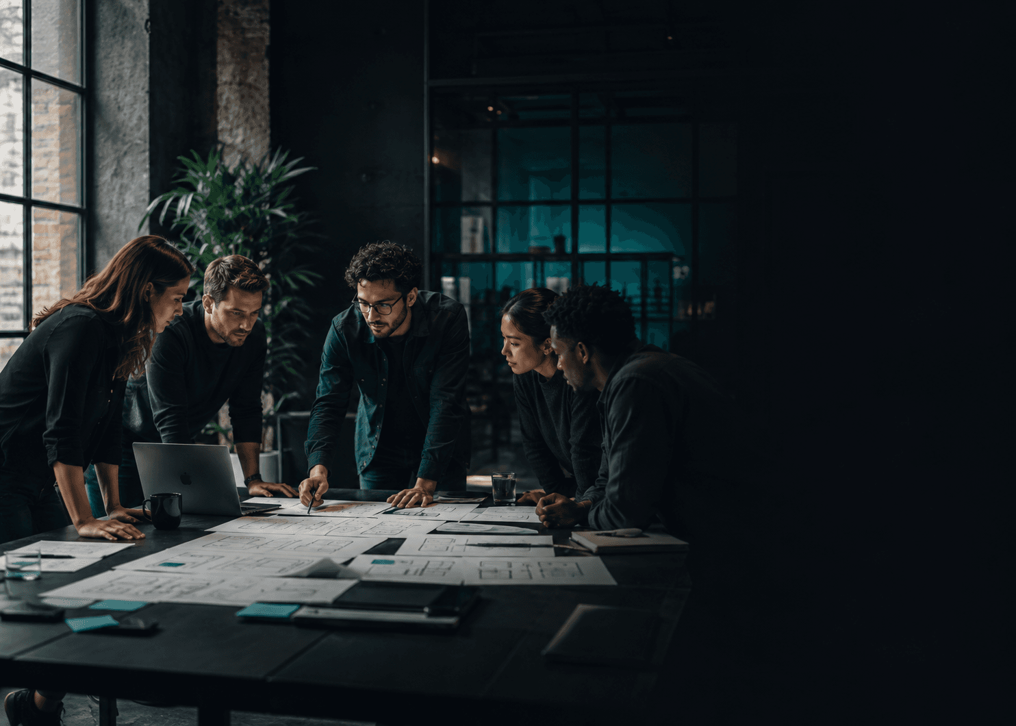 Team aligned around a planning session